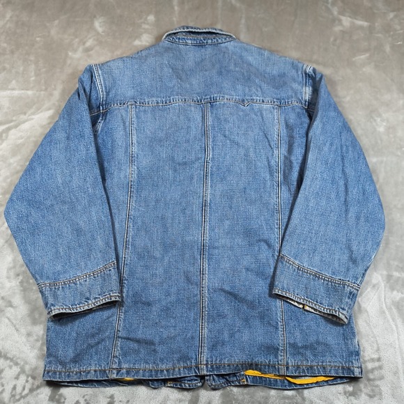 Vintage G Unit Denim Shirt Men XXL Blue Button Up Shacket Heavyweight Hiphop Y2K - Picture 2 of 11